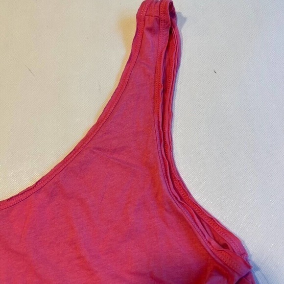 Abound Pink Crop Top Sleeveless V Neck Casual‎ Tank Top Size L - Picture 5 of 10